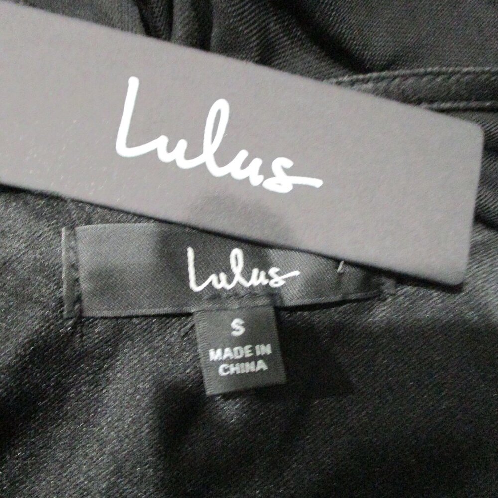 Lulus Long Sleeve Band Top Sheer Plunging Back Asymmetrical Hem - Picture 10 of 10